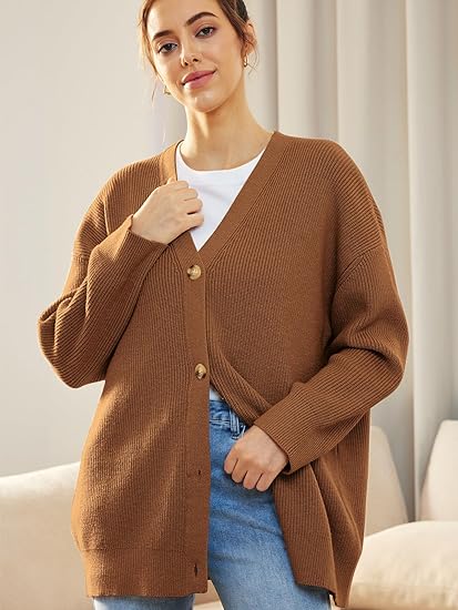 Soft Knit Button Front Sweater