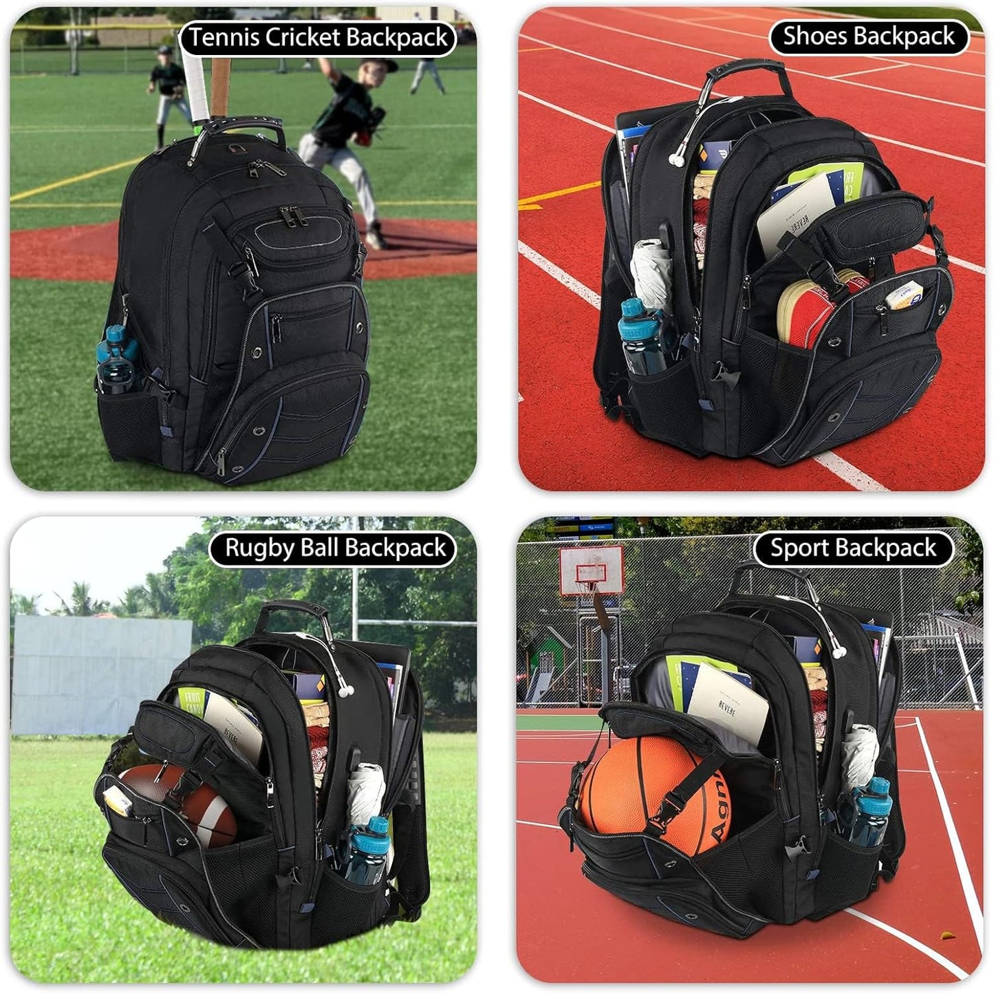 Large Capacity Laptop Backpack with USB Charger and Anti-Theft RFID