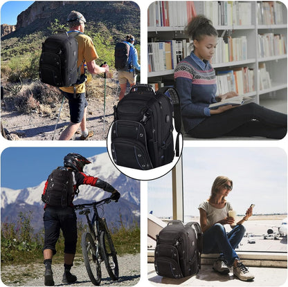 Large Capacity Laptop Backpack with USB Charger and Anti-Theft RFID