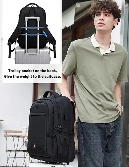 Durable Laptop and Travel Rucksack with Multiple Pockets