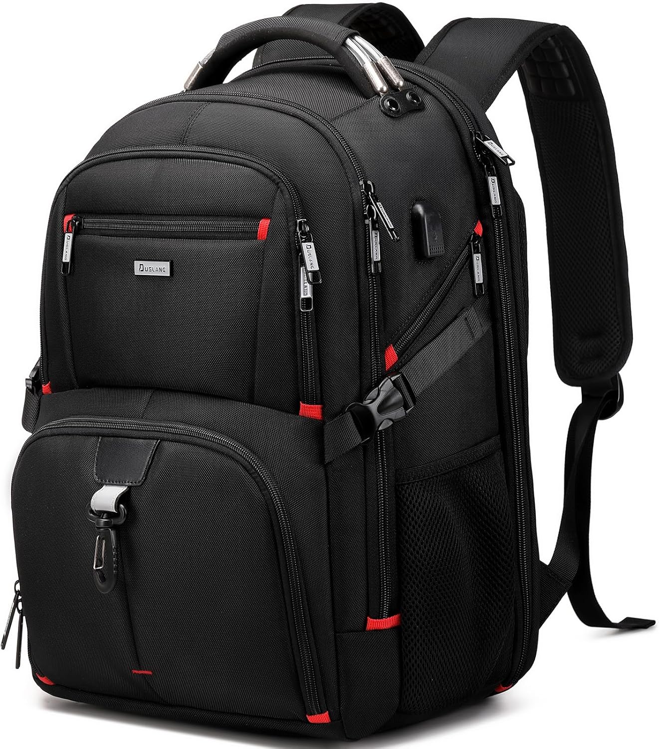 Large Waterproof Travel Backpack with Laptop Sleeve and USB