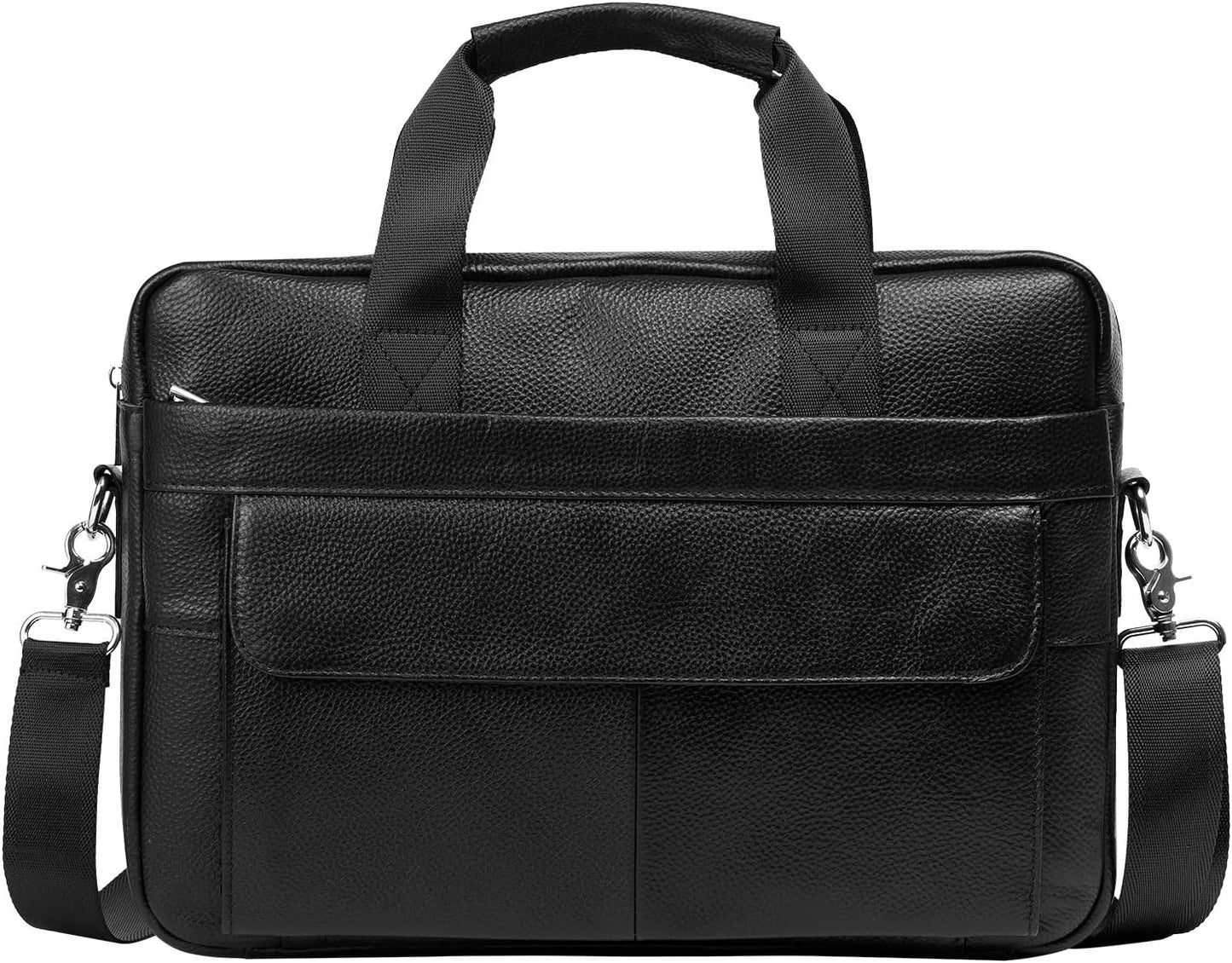 Luxury Leather 15 Executive Laptop Bag with Pockets