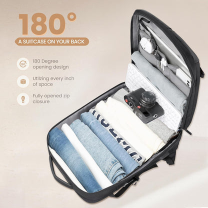 Large Water Resistant Hiking Backpack with USB Charger