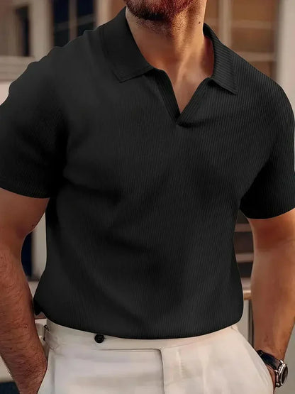 Relaxed Fit Men's Pullover Polo Shirt - Olytrend