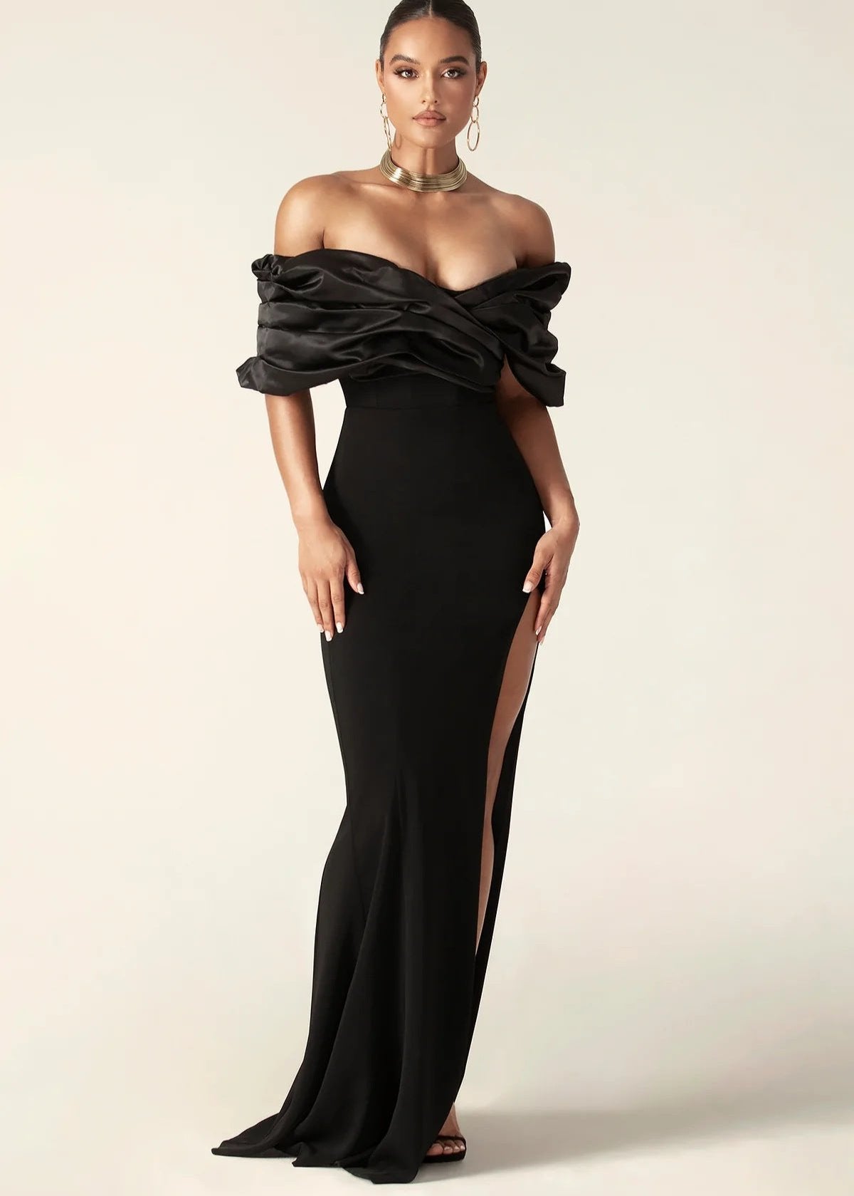 Ladies Formal Off Shoulder Gown - Nocini