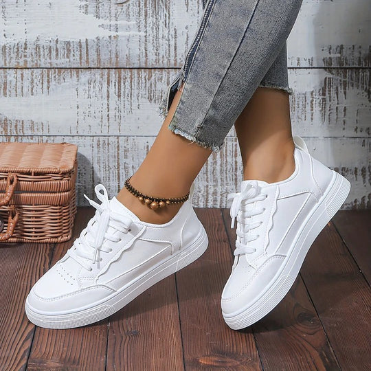 Classic Ladies White Trainers