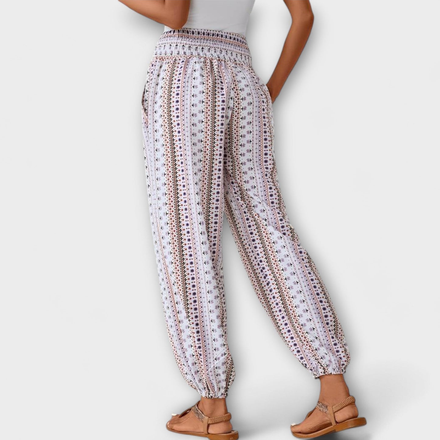 Colorful Print Women's Casual Pants