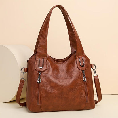 Elegant Vegan Tote Bag | Casual Chic Shoulder Purse