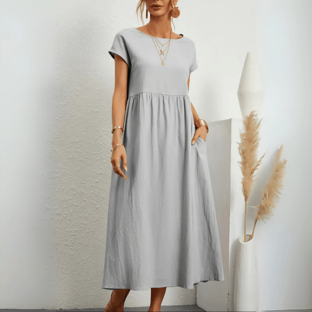 Classic Floral Long Summer Dress