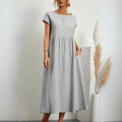 Classic Floral Long Summer Dress