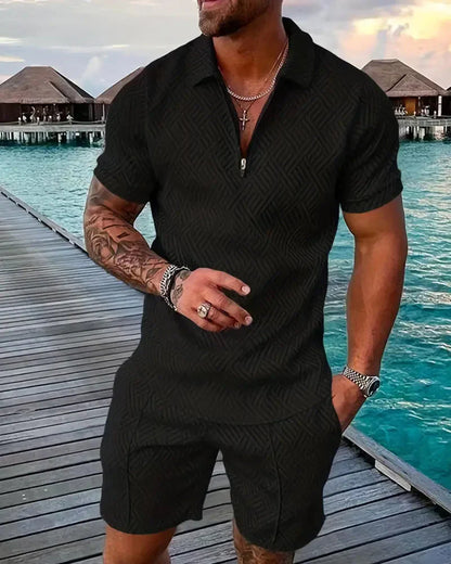 Relaxed Fit Hooded Summer Jogger Suit