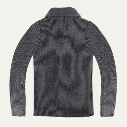 Warm Men's Thick Knit Shawl Neck Winter Cardigan