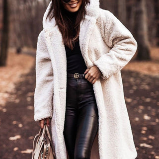 Ladies Warm Fake Fur Parka Jacket
