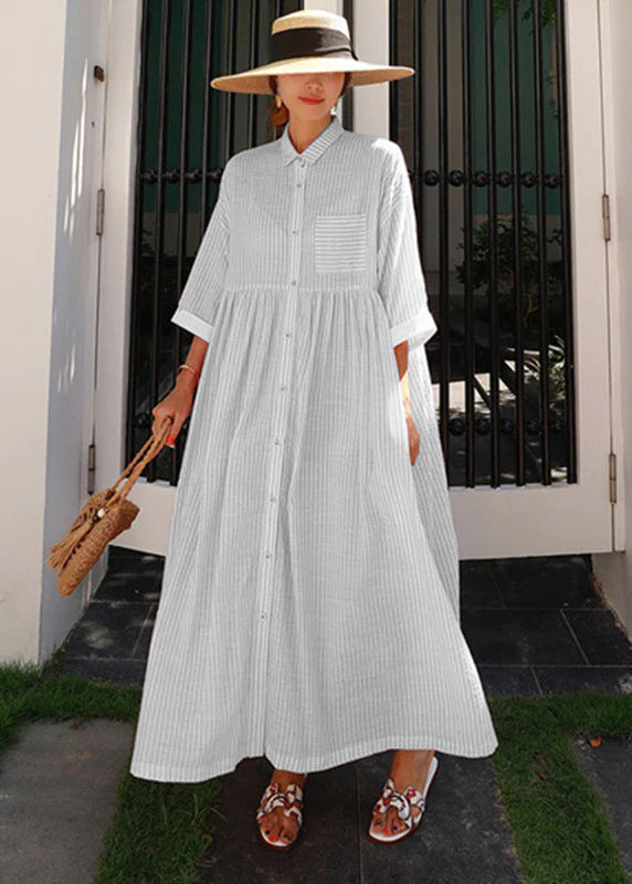 Classic Stripe A-Line Women's Dress