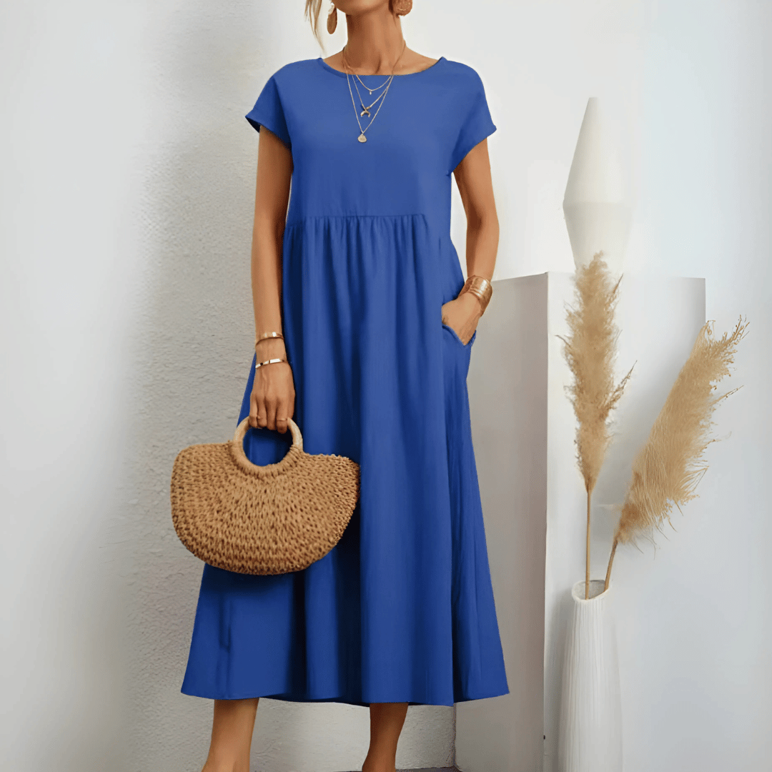 Classic Floral Long Summer Dress