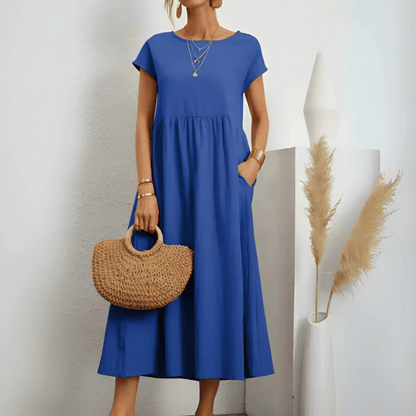 Classic Floral Long Summer Dress