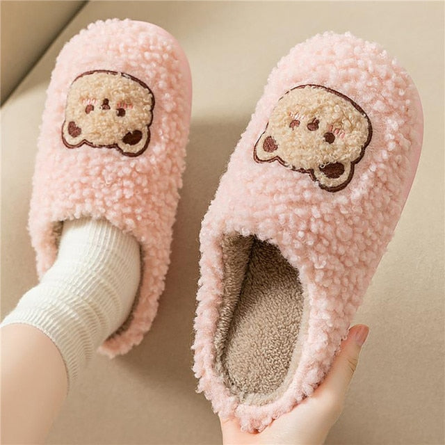 Cozy Women's Holiday Fuzzy Slippers