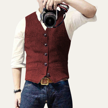 Classic Mens Button Front Waistcoat