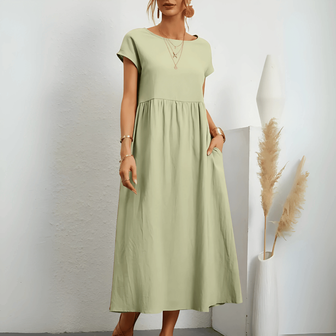 Classic Floral Long Summer Dress