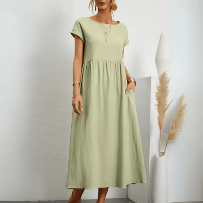 Classic Floral Long Summer Dress