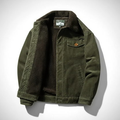 Warm Fleece Lined Corduroy Jacket