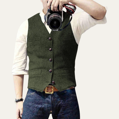Classic Mens Button Front Waistcoat