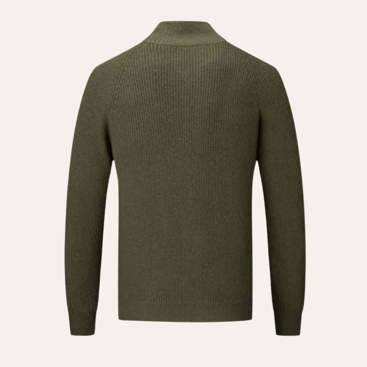 Luxury Men's Soft Merino Wool Zip Cardigan