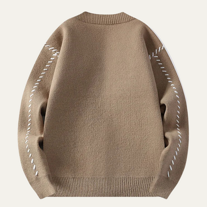 Classic Men's Knit Button Sweater