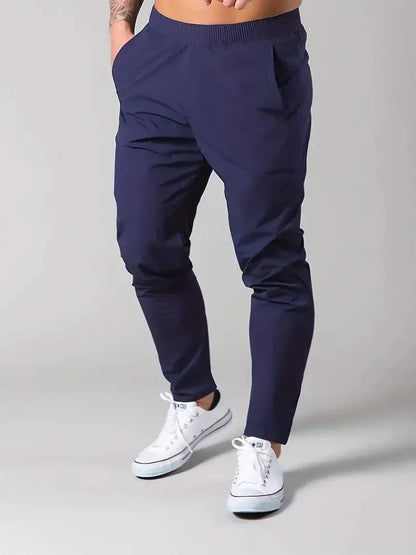 Men's Slim Fit Jogger Pants with Elastic Waist - Nocini