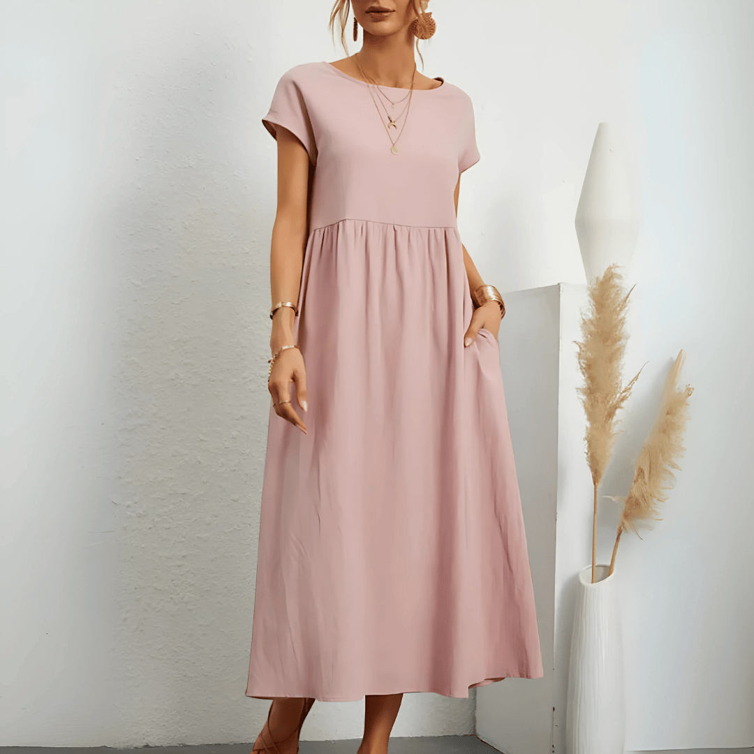 Classic Floral Long Summer Dress
