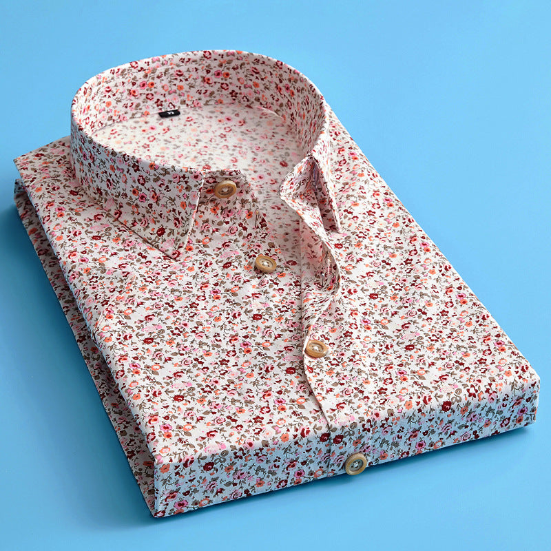Stylish Floral Pattern Men's Shirt - Olytrend