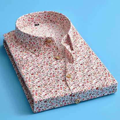 Stylish Floral Pattern Men's Shirt - Olytrend
