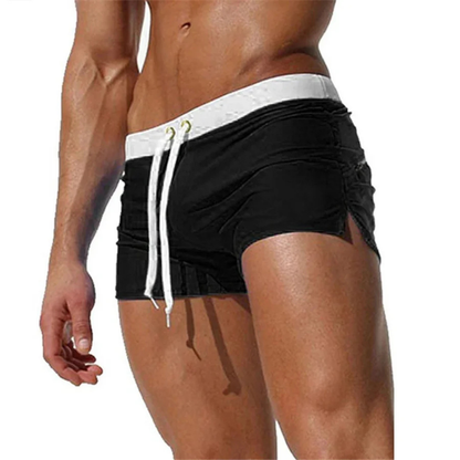 Men's Quick Dry Swim Shorts – Slim Fit – Adjustable Waist