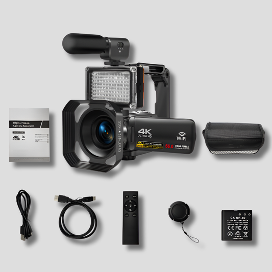 4K Ultra HD Camcorder - 64MP Wifi Camera Starter Kit - Olytrend