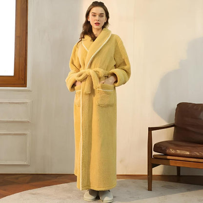 Soft Fuzzy Hooded Spa Bath Robe