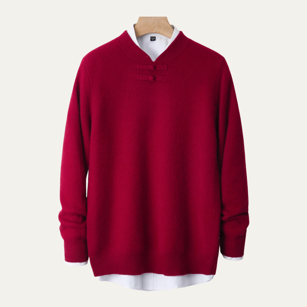 Luxury Men's Crew Neck Cashmere Knit Sweater