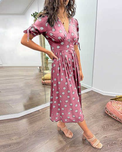 Chic Dot Pattern Women's Dress