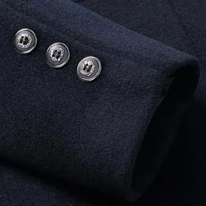 Classic Men's Wool Overcoat for Winter