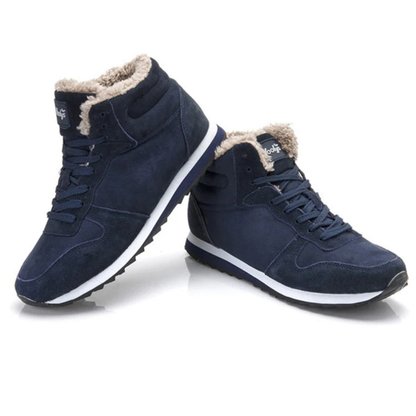 Comfortable Men's Insulated Fleece Ankle Boots