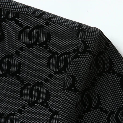 Classic Men's Large Houndstooth Office Jacket
