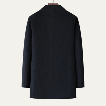 Classic Fit Men's Tailored Wool Overcoat