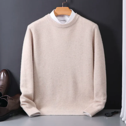 Soft Men's Cashmere Crew Neck Jumper Sweater