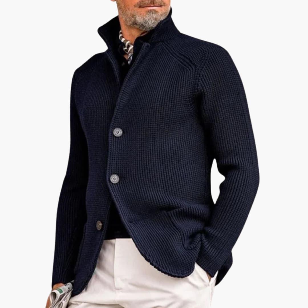 Personalized Mens Cardigan - Classic Cozy Design - Olytrend