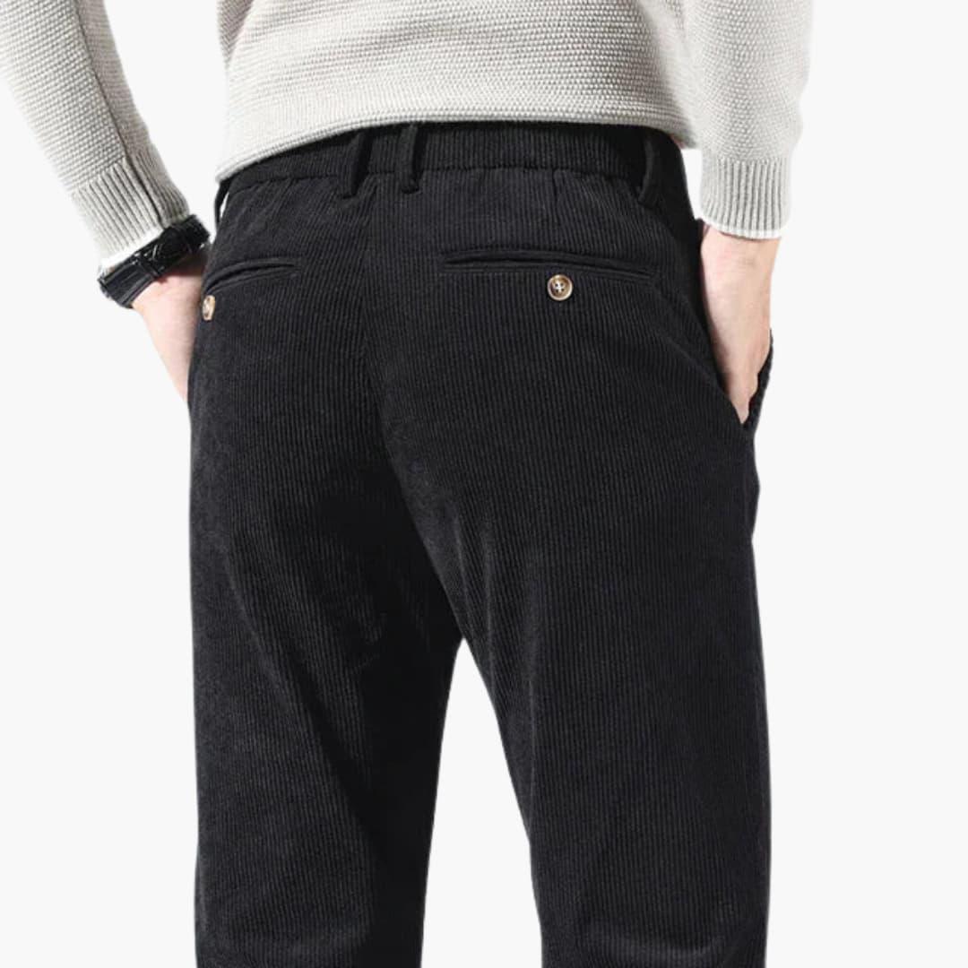 Trendy Slim Fit Men's Corduroy Pants