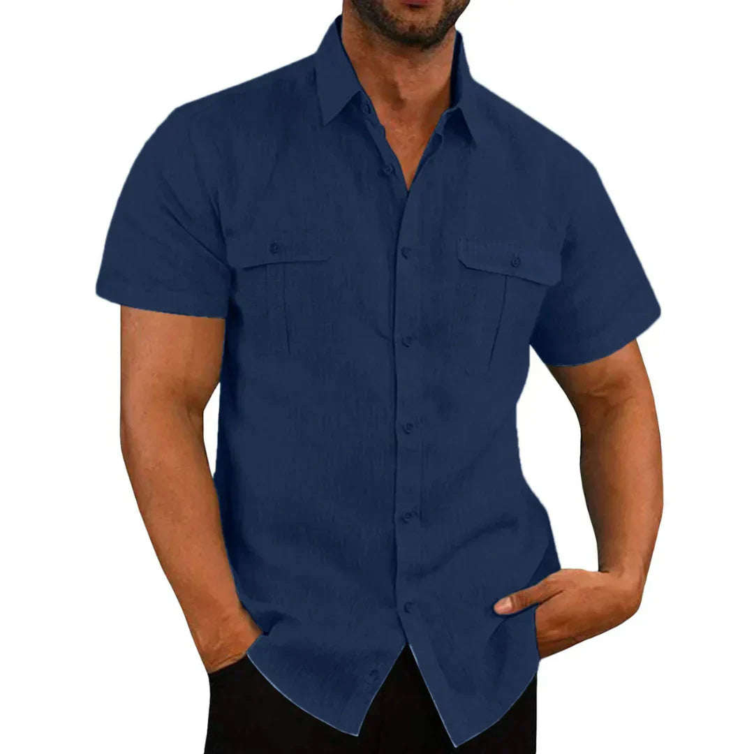 Classic Fit Short Sleeve Polo Shirt for Men
