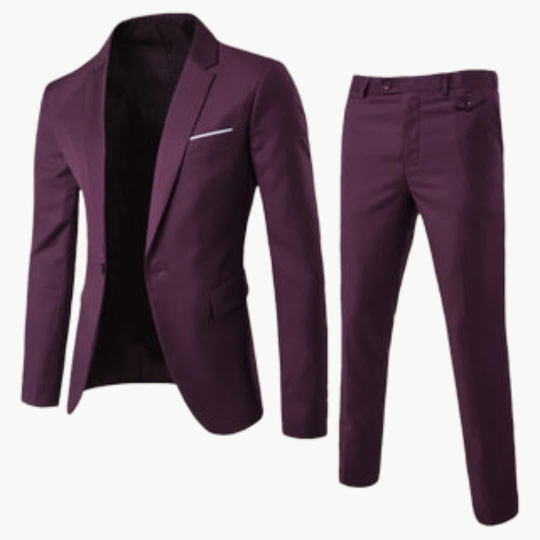 Slim Fit Men's Two Piece Summer Suit