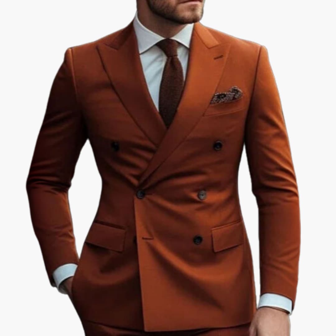 Classic Fit Mens 2 Piece Business Suit - Olytrend