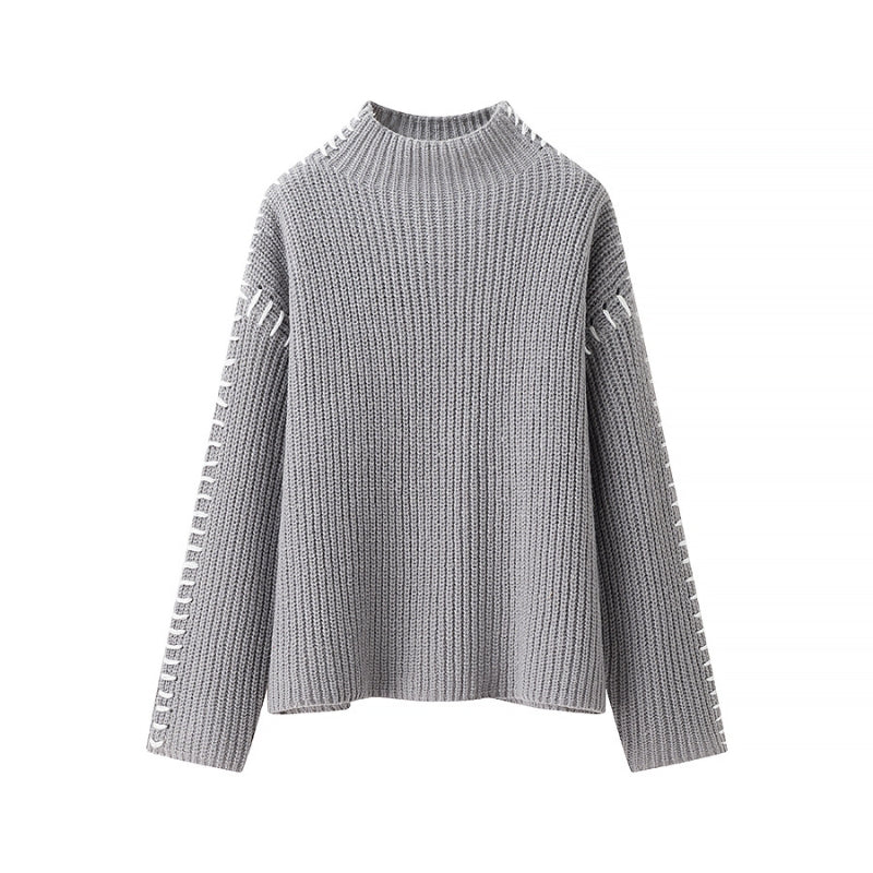 Casual Fit Crew Neck Pullover Sweater