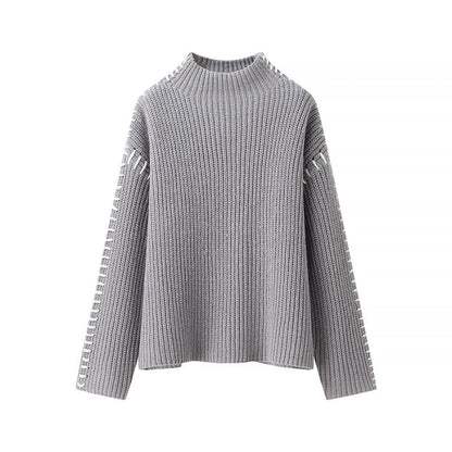 Casual Fit Crew Neck Pullover Sweater