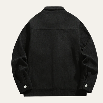 Relaxed Fit Mens Corduroy Button Down Jacket